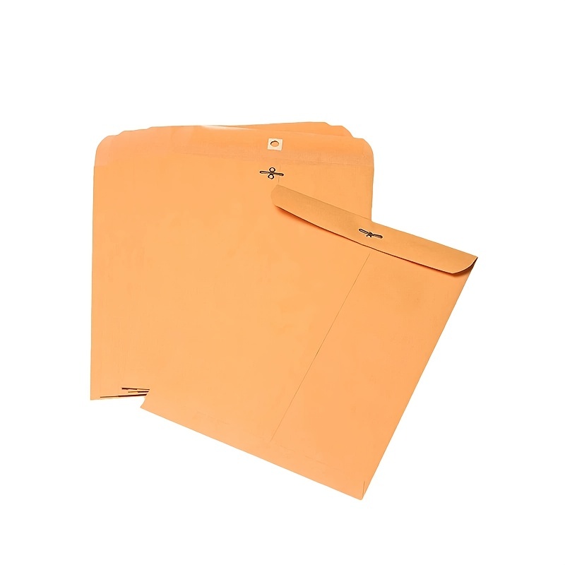25 Brown Kraft Paper Seed Packets Cord Clasp Envelopes