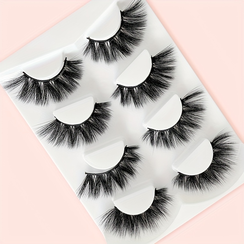 4 Pairs Full Curling False Eyelashes Daily Use Fluffy Delicate Eyelashes