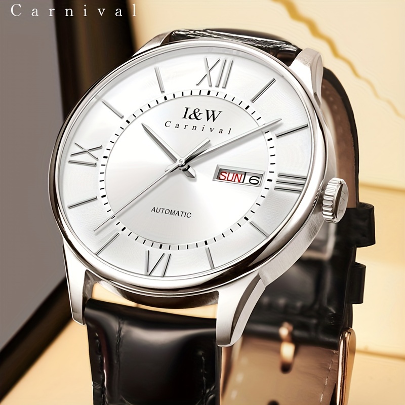 Iw Carnival Mens Fully Automatic Mechanical Watch Waterproof