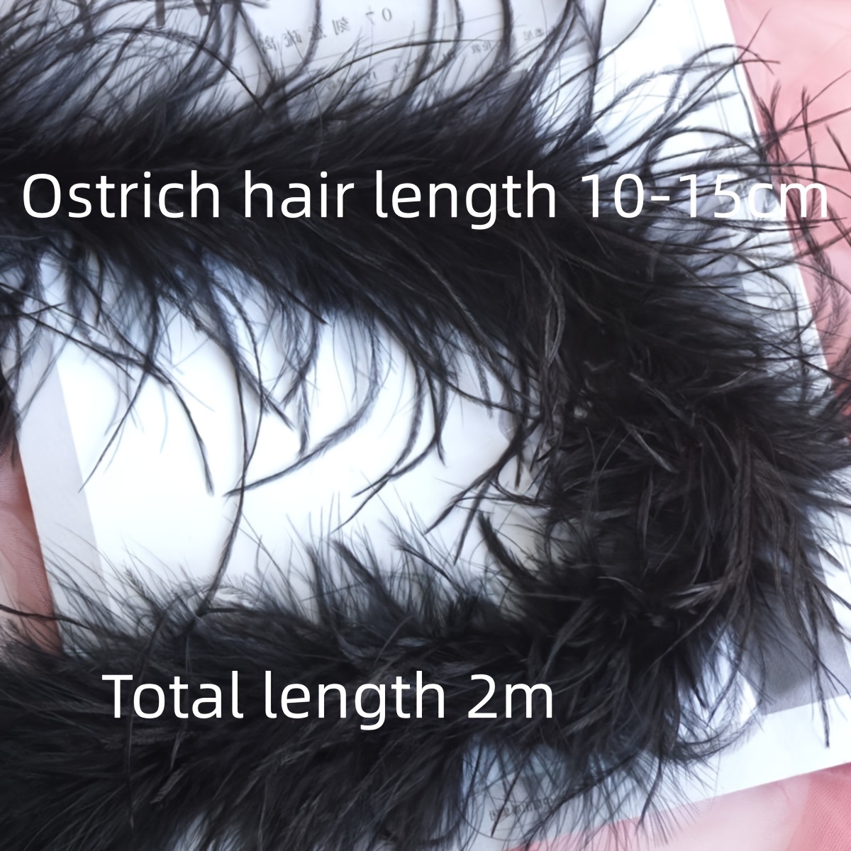 Ostrich Feather Strip Colored Feather Strip Multiple Colors - Temu