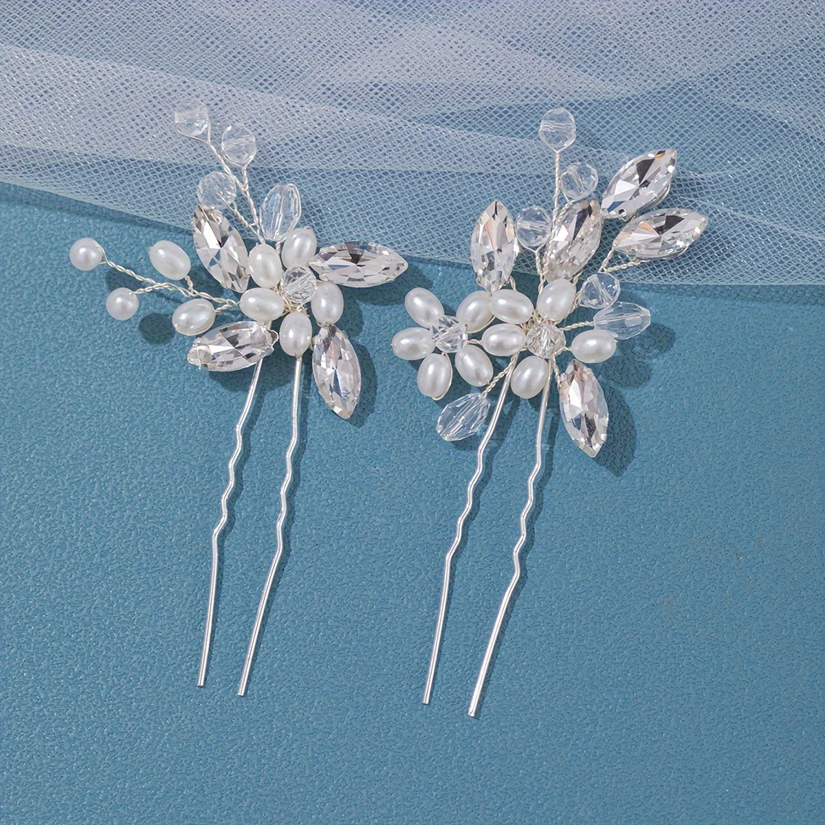 Accessori Capelli Sposa Fermaglio Capelli Perle Finte Strass - Temu Italy