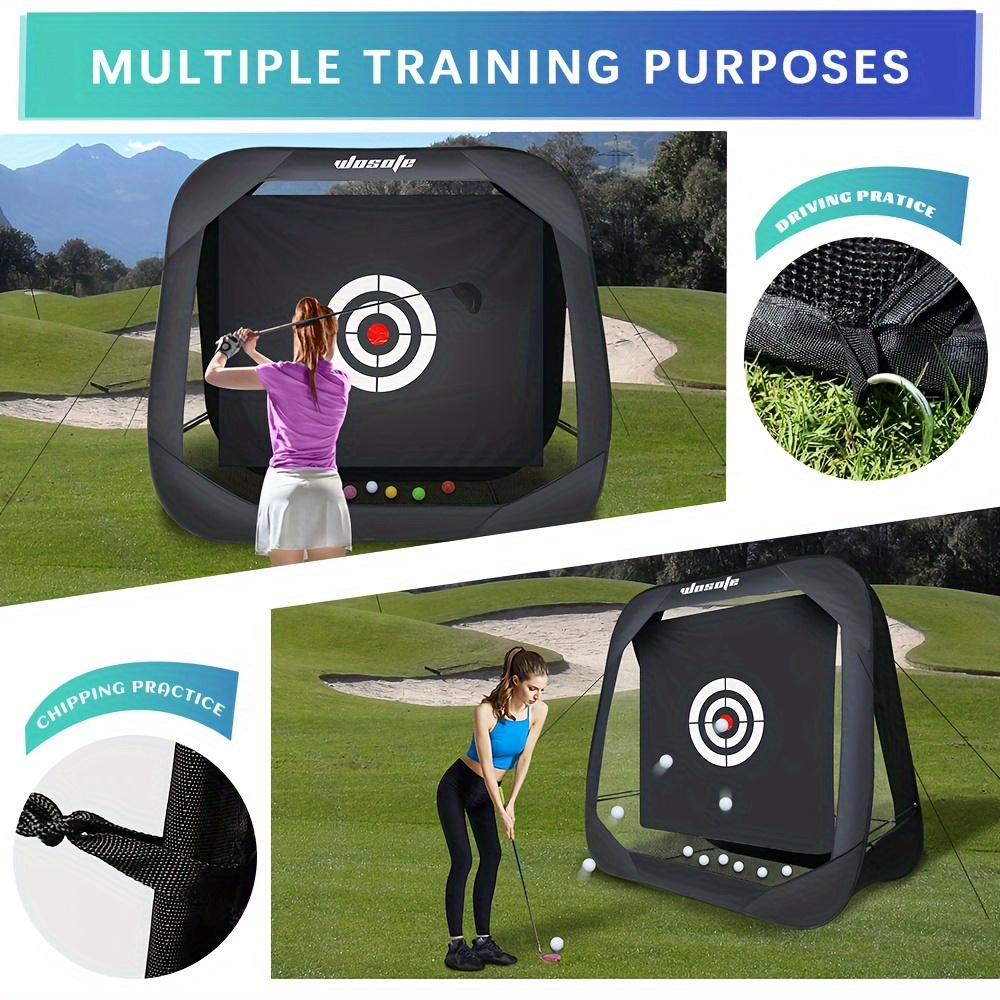 ゴルフネット 大型 練習用 固定用 ペグ付 携帯バック付 トレーニング用