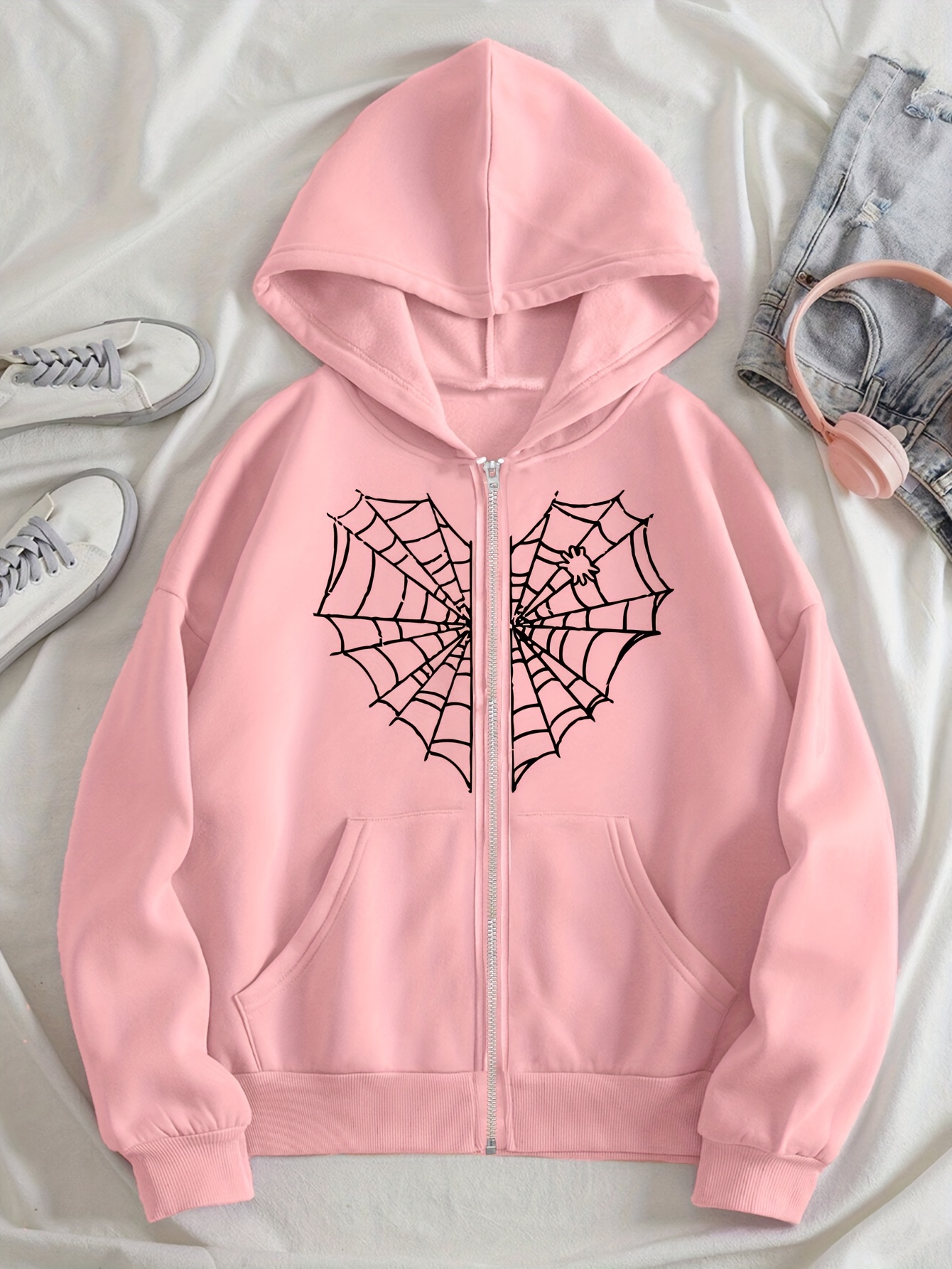 Pink sales spiderman hoodie