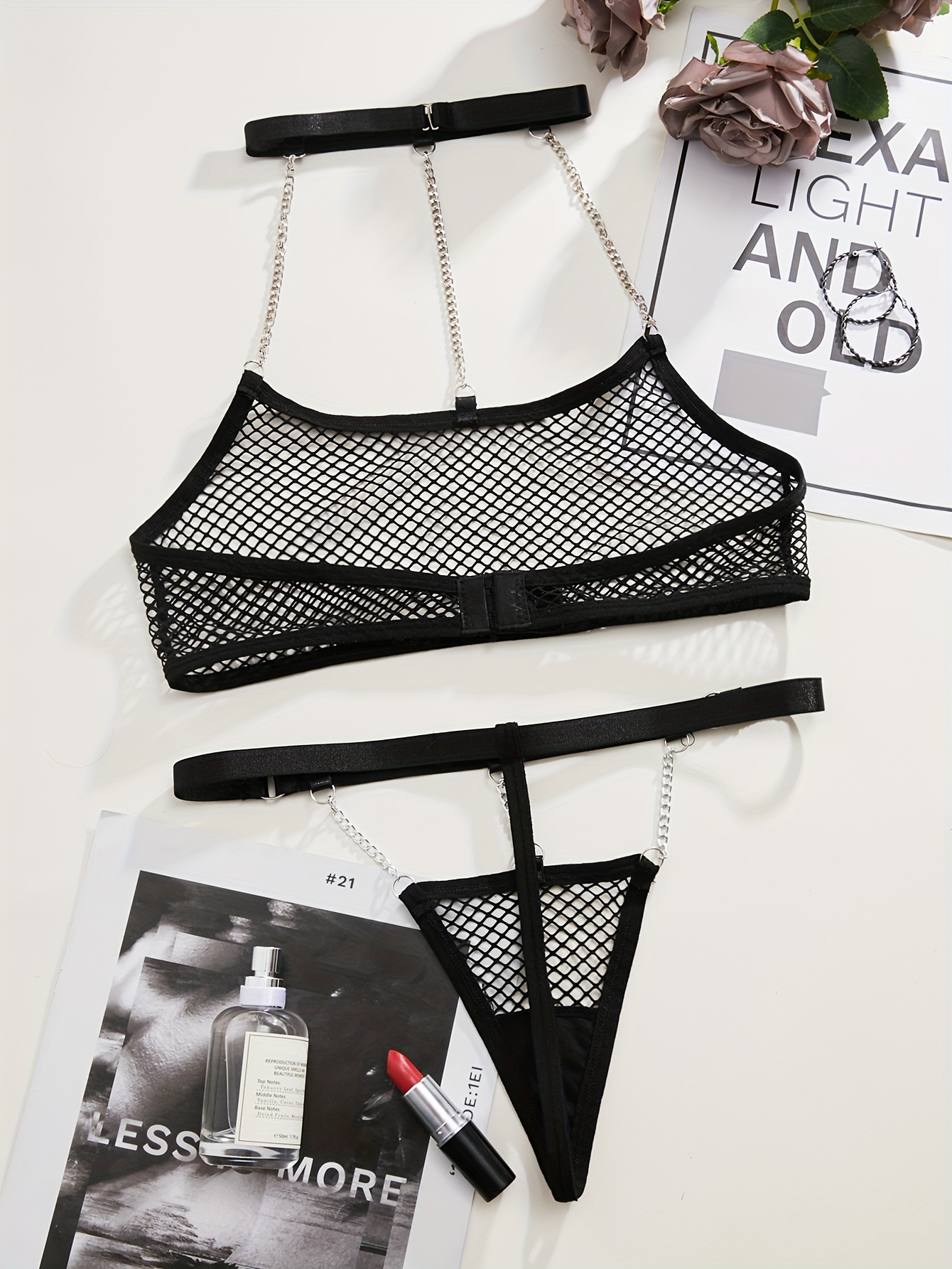 Nothing But Sexy Fishing Net Bra Set(Sold Out)