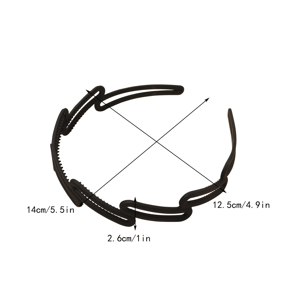 Frosted Oblique Square Headband Women's Hairband Hair Accessories