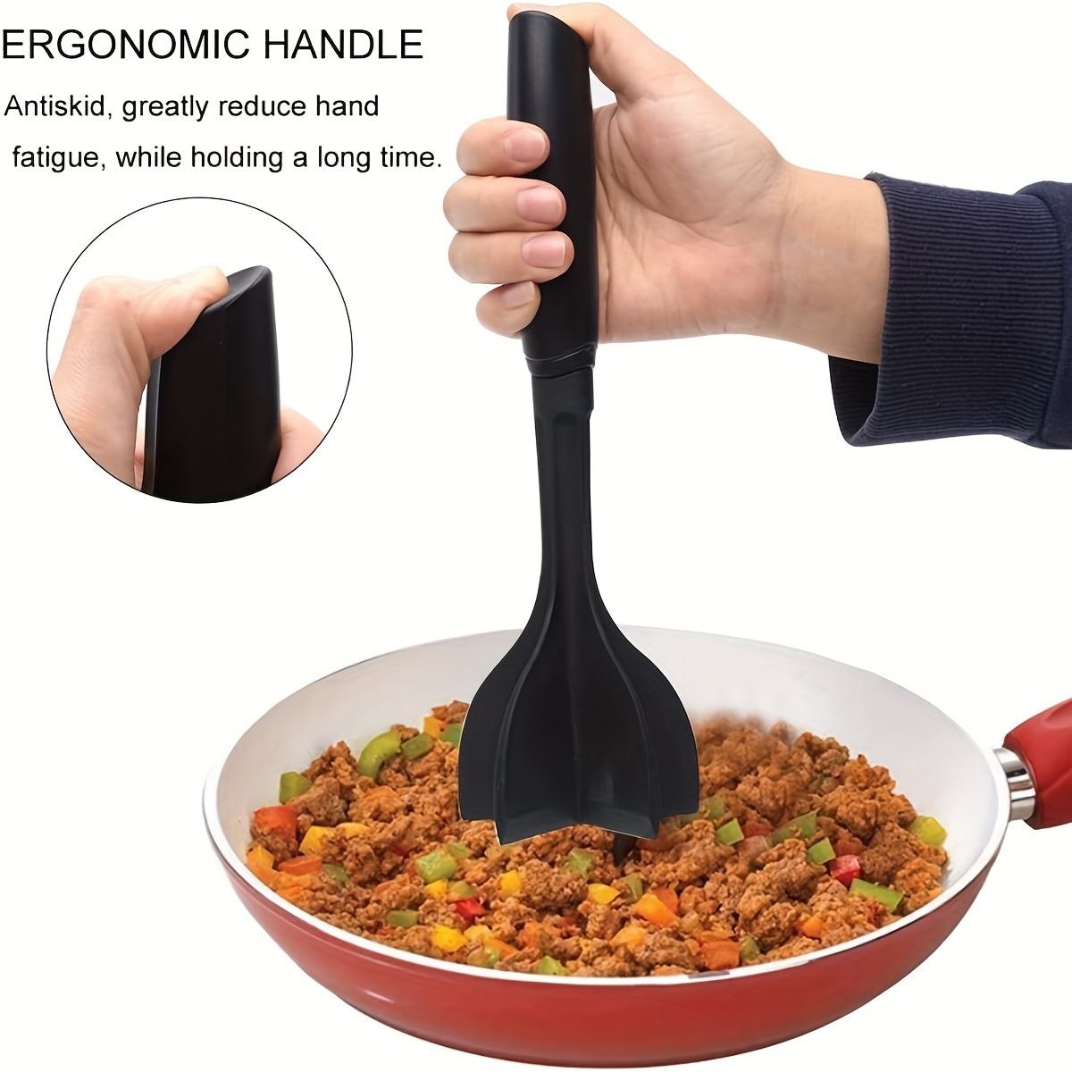 Hand-Held Spatula, Meat Chopper, Household Kitchen Tool, Meat