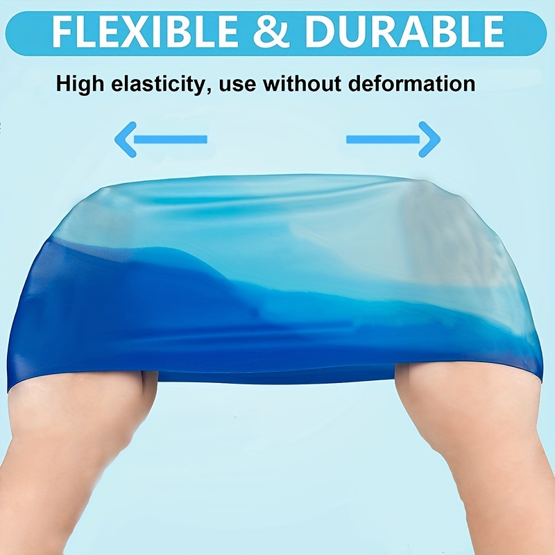 Bonnet De Bain En Silicone Élastique Souple Imperméable - Temu France