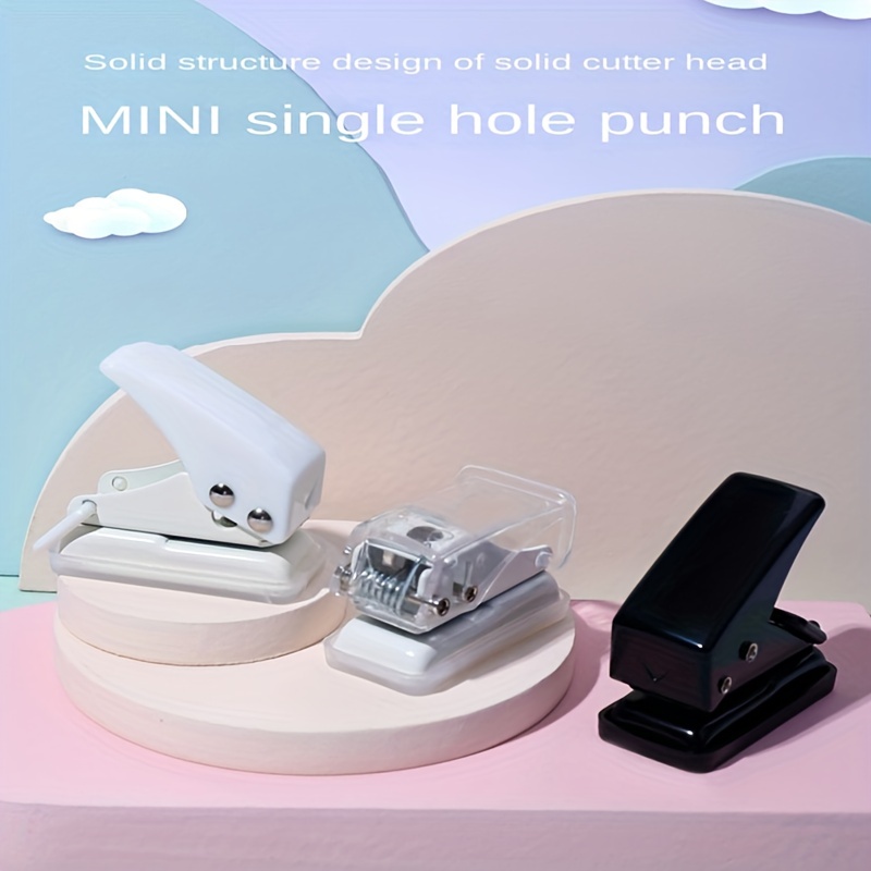 Cute Metal Mini Single Hole Punch Machine Hole Puncher - Temu