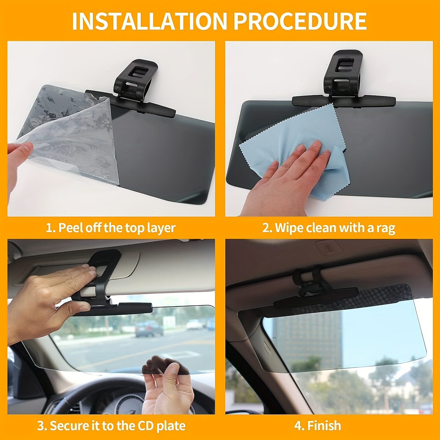 Car Sun Visor Extension Glare Reducer - Standard item at