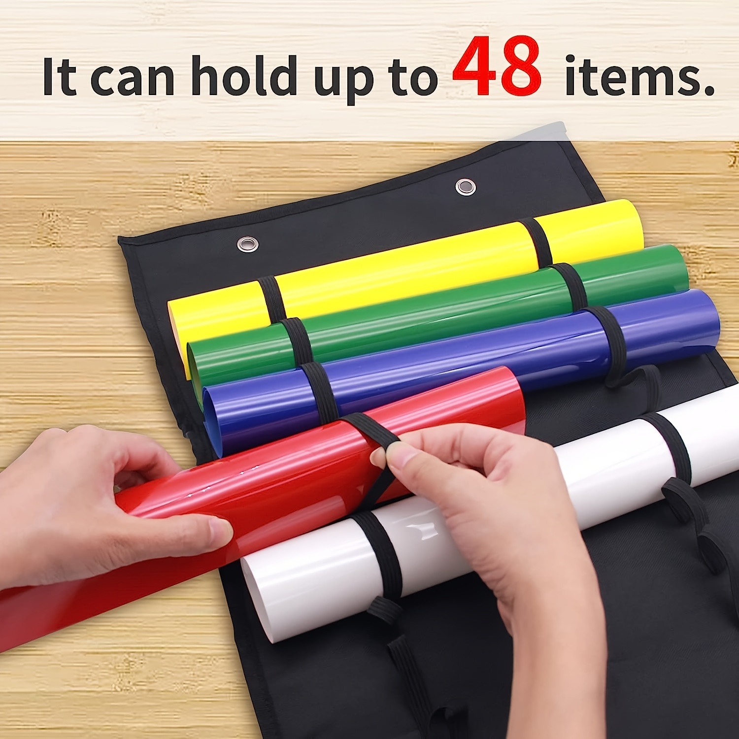 Vinyl Roll Holder 24 Compartments Hanging Vinyl Storage - Temu Germany