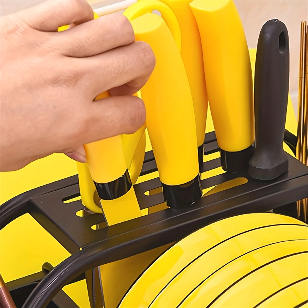 Large Capacity Dish & Cutlery Rack for Organized Kitchen Storage