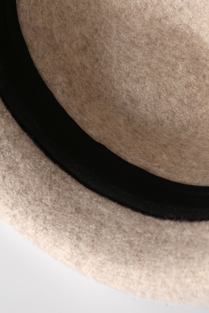 Elegant Rolled Brim Wool Fedoras Classic British Style Felt - Temu