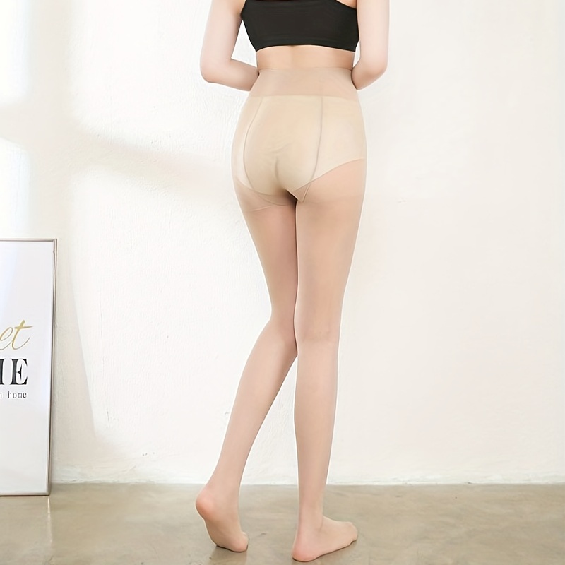 Mesh Thin Pantyhose, High Waist Sheer Slim Footed Pantyhose, Women's Stockings & Hosiery,Temu
