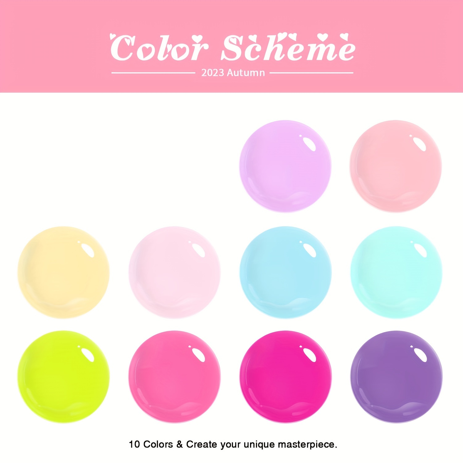 10 Colors Gel Polish Set Spring Summer Nail Gel Polish