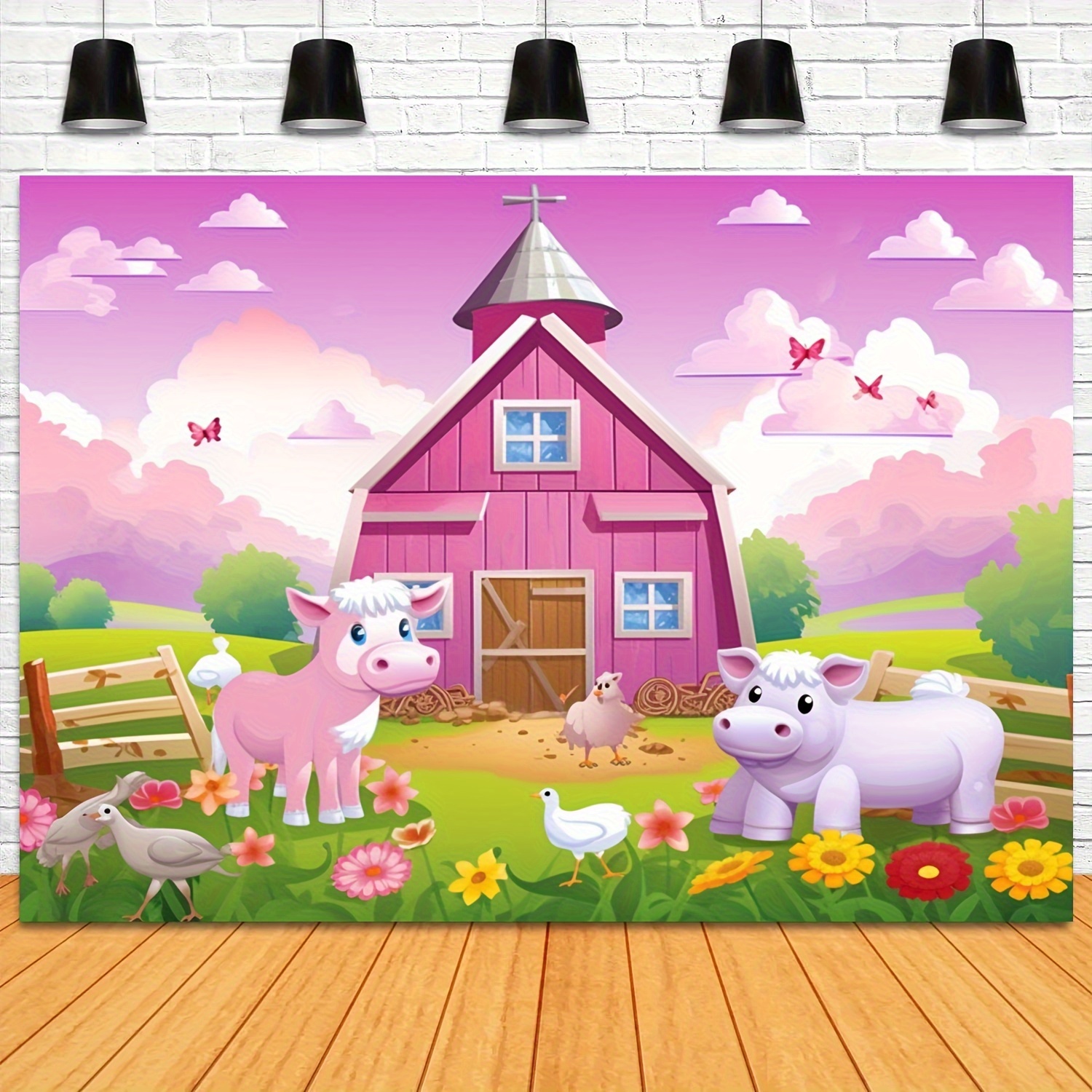 1pc Decoración Baby Shower Animales Granja Bebé Pancarta - Temu