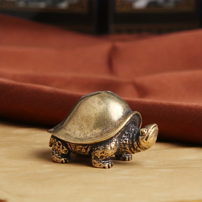 Chinese Feng Shui Turtle Figurines Miniature Brass Animal - Temu