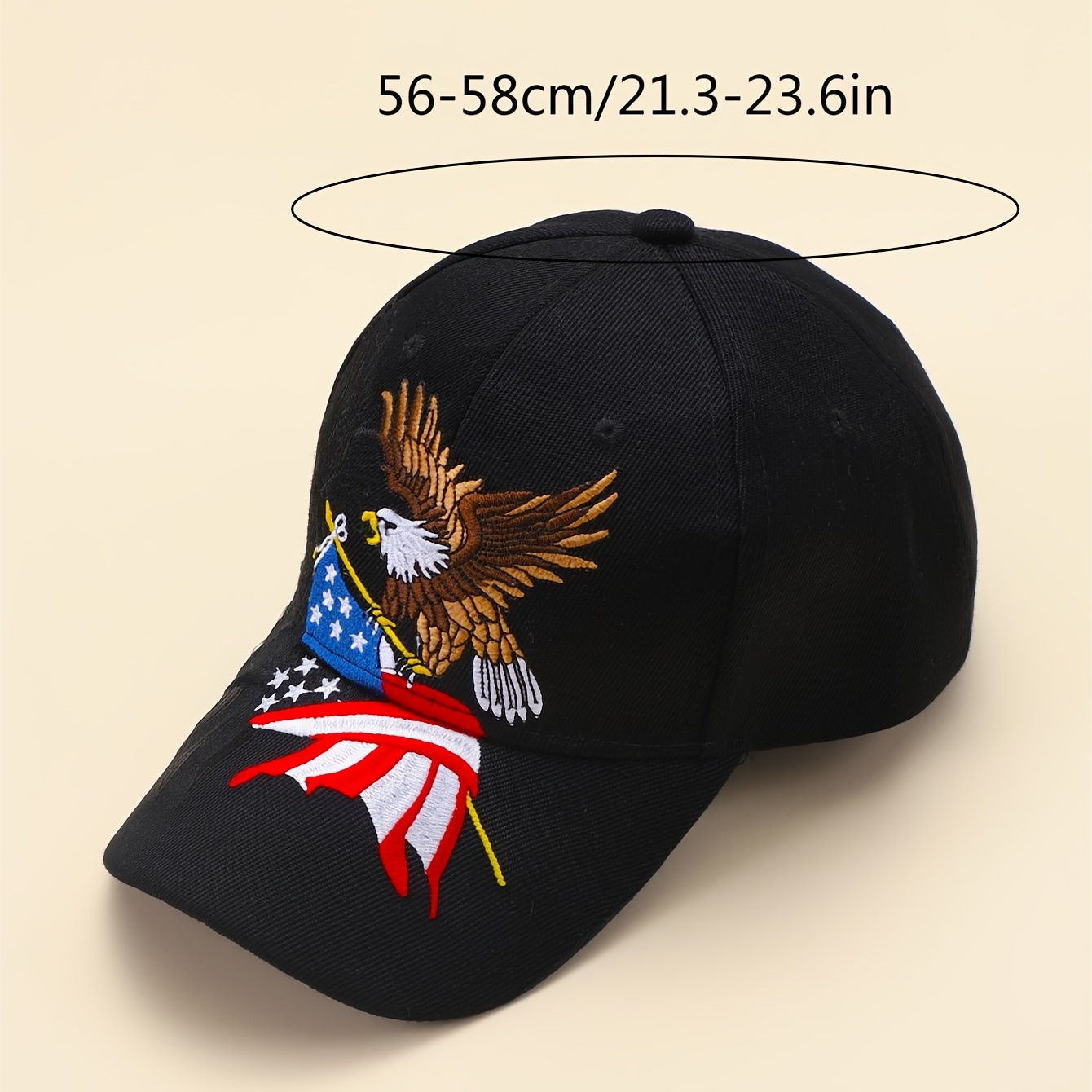 Mens Eagle American Flag Embroidered Baseball Ideal Choice For