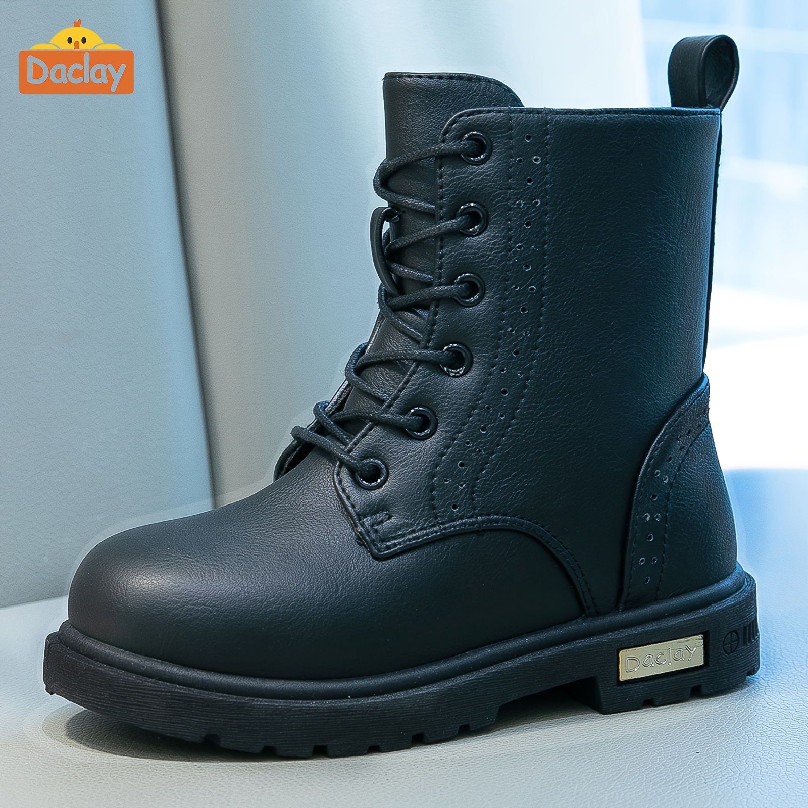 Kids black boots additional image