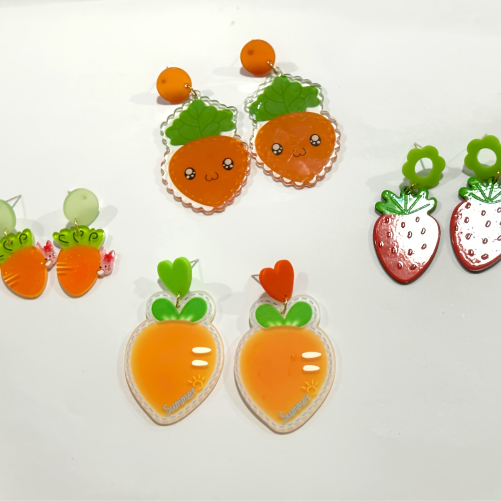 6 Paia Cartoon Funky Cute Animals Frutta Ear Clip Orecchini Jewerly  Accessori Regali Per Uomini Donne Bambini Ragazzi Ragazze - Moda Per  Bambini - Temu Italy