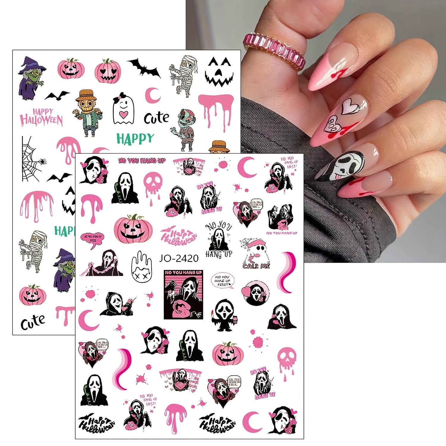 French Nail Art Stickers - Self-adhesive Pegatinas For Beautiful Nail  Designs And Decorations - Temu