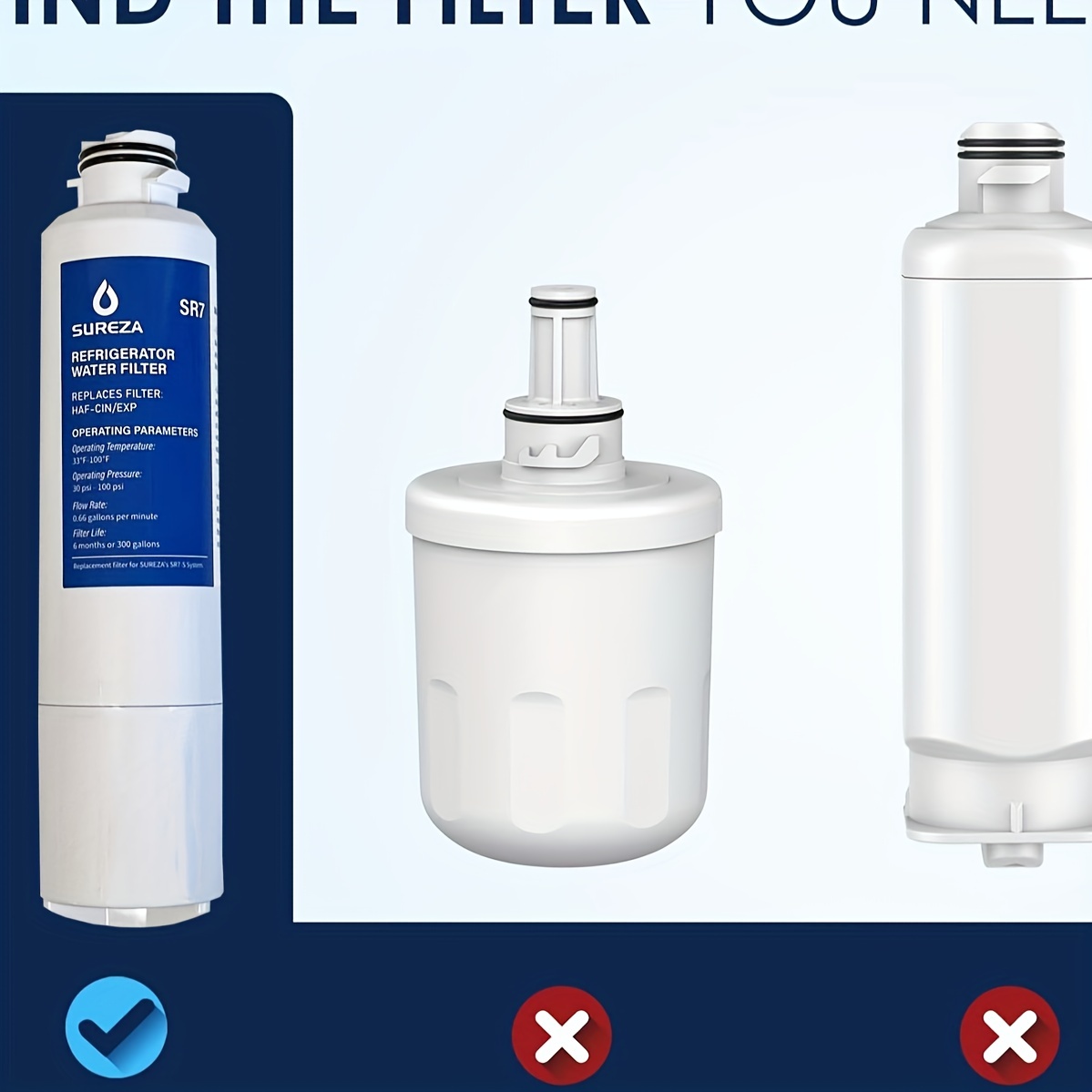 2pcs Sureza Filters Da29-00020b Refrigerator Water Filter Compatible With  Da29-00020a/b, Da29-00020b-1, Haf-cin/exp, 46-9101, Rf4267hars,  Rf25hmedbsr, Rf28hmedbsr, Rs25j500dsr - Appliances - Temu
