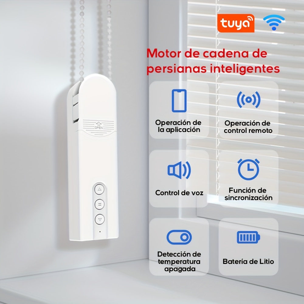 Comprar Tuya WiFi interruptor de cortina inteligente para persiana  enrollable Motor de persiana puertas enrollables funciona con Alexa Google  Home Smart Life