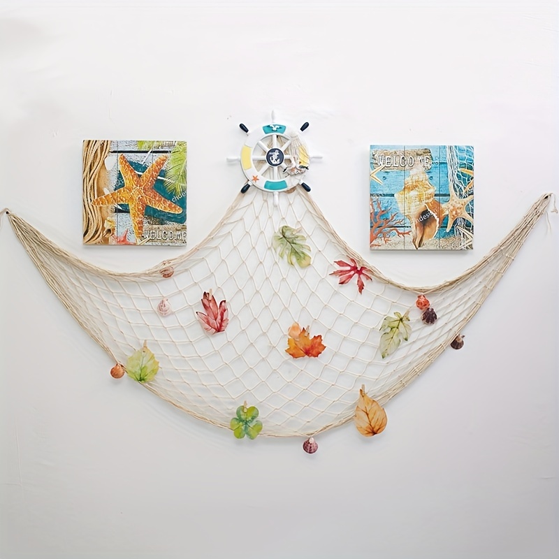 Decorative Fishing Net Hanging Wall Diy Accessories Home - Temu