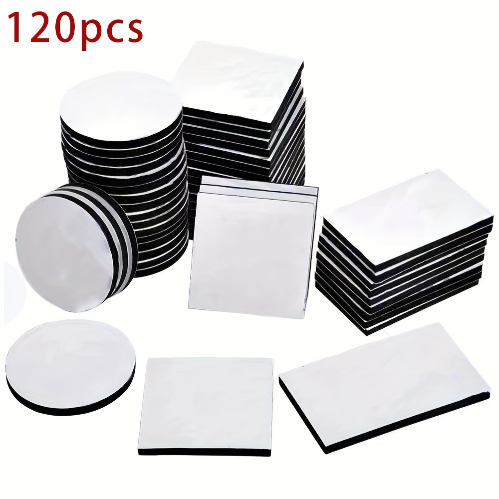 60/120pcs Square Double Sided Foam Tape Strong Sticky Pad Mounting Adhesive  Tape