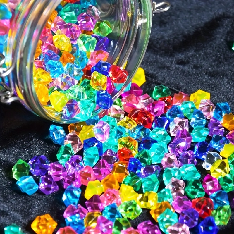 Premium Multicolored Fake Ice Rocks Jewels Crystals Fake - Temu