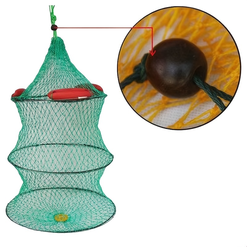 Portable Foldable Fishing Basket Collapsible Mesh Bait - Temu Canada