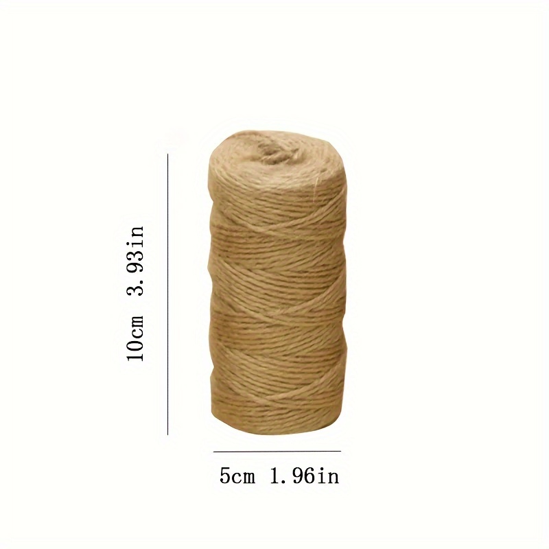 1 Roll 3937.01inch Handmade Jute Rope Packaging Rope Twine Bags Labelled  Jute Rope Strapping Twine DIY Handmade Decorative Bouquets