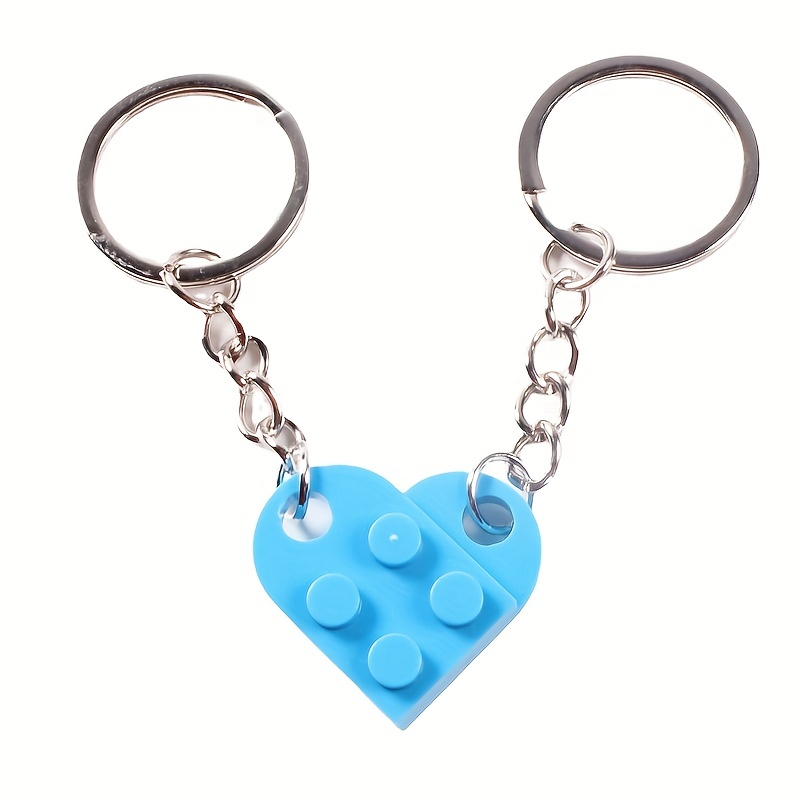 KINBOM Set Portachiavi Cuore, 2 Pezzi Portachiavi Cuore Piccolo Heart  Keychain Couple Keychain Portachiavi Coppia Regalo di San Valentino per  Fidanzata Fidanzato (Blu) : : Moda