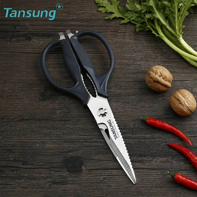 Heavy-duty Kitchen Scissors With Detachable Blades - Perfect For Poultry,  Fish, Herbs, Flowers & More - Easy To Clean & Peel Bottles! - Temu Germany