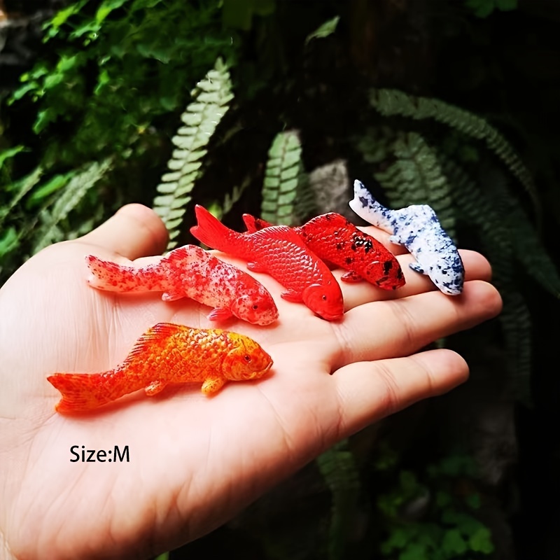 1/5pcs Mini Fish Model Miniature Model Fish Carp Simulation Animal