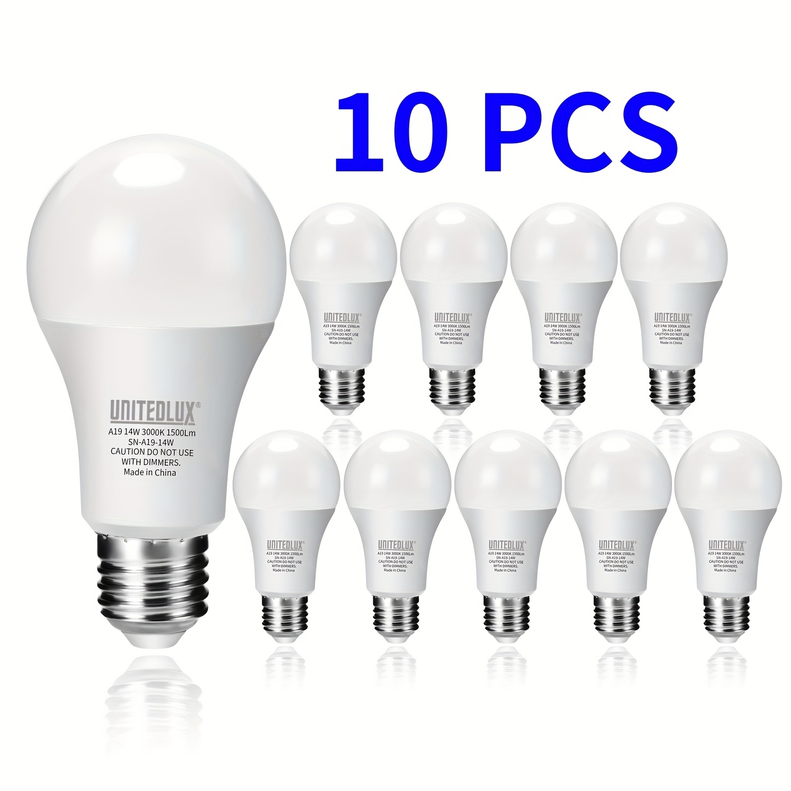 10 Pièces Ampoules LED 14W (équivalent 100W) Ampoules LED - Temu
