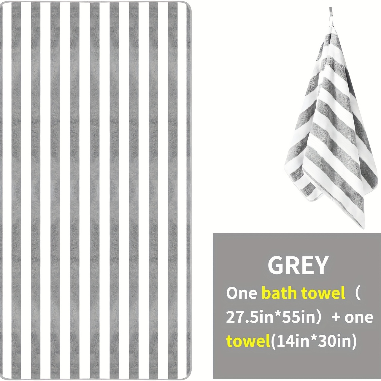 Striped Towel Set, Bath Towels And Hand Towels, 4 Colors Microfiber Towel  For Shower Pool Beach Bathroom, Super Absorbent Soft Quick Dry Pool Towel,  Lightweight Plush Towel, Bathroom Accessories - Temu United