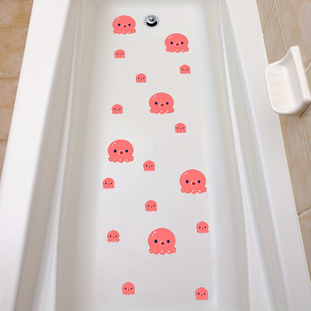 24 pegatinas antideslizantes para bañera, diseño de dibujos