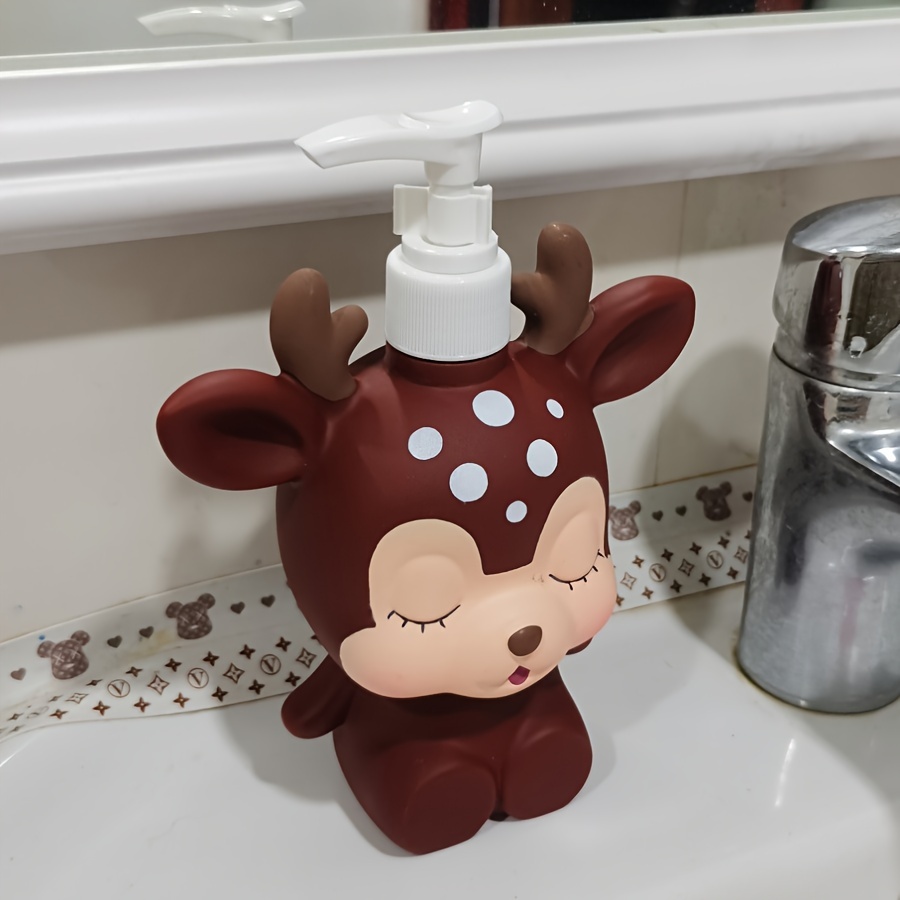 1pc Cute Bear Foaming Soap Dispenser Pump Bottle for Kitchen or