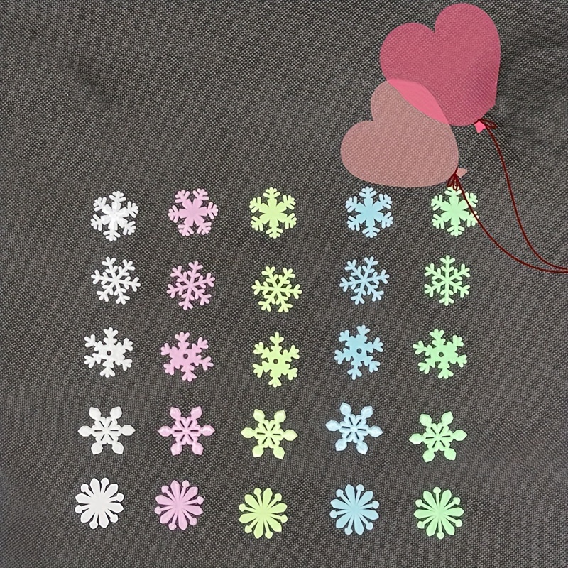 Dimensional Snowflake Stickers