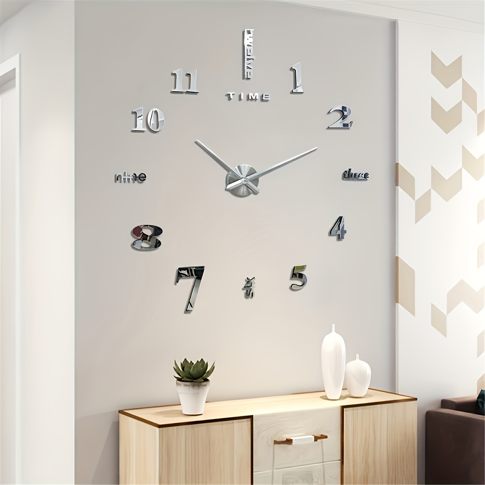  CoZroom Reloj de pared grande, 3D, sin marco, para hacerlo  usted mismo. : Hogar y Cocina