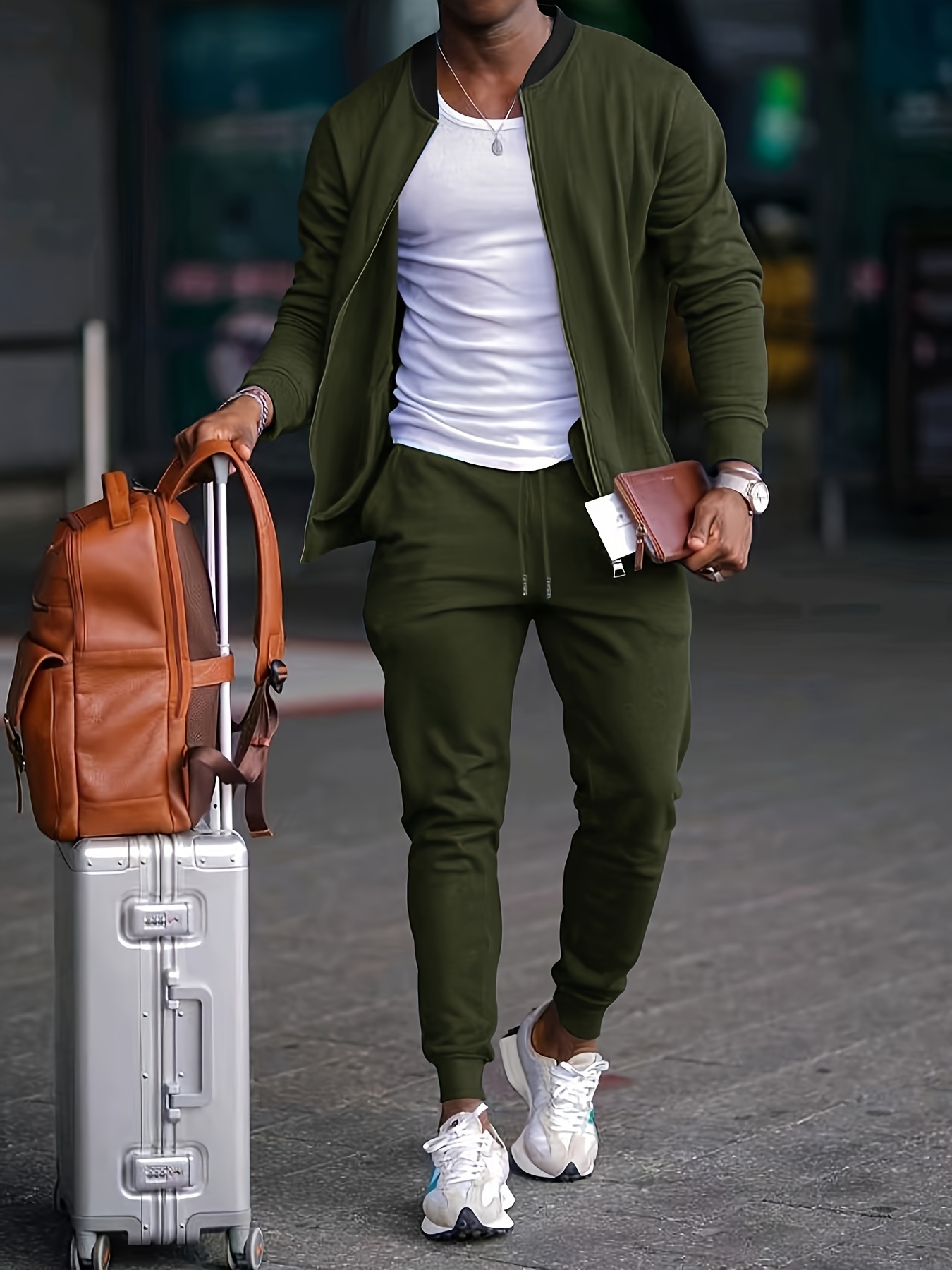 Men's Outfits Baseball Collar Breathable Casual Jacket - Temu