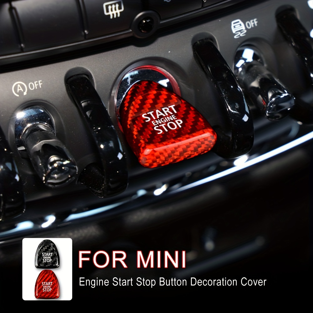 For Bmw Mini Cooper Accessories Silicone Car Model Button Cover Ornaments  Start Stop Button Stickers Mini Cooper Sticker Min F56