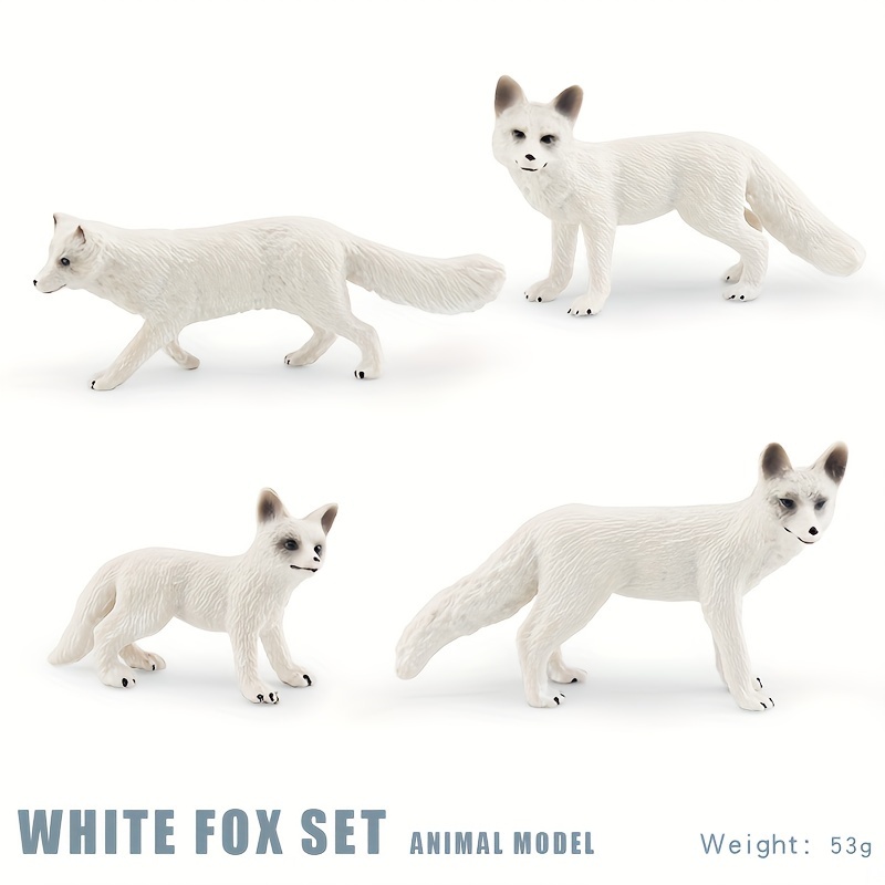 Simulation Static Solid Wild Animal Model Red Fox Little Fox - Temu