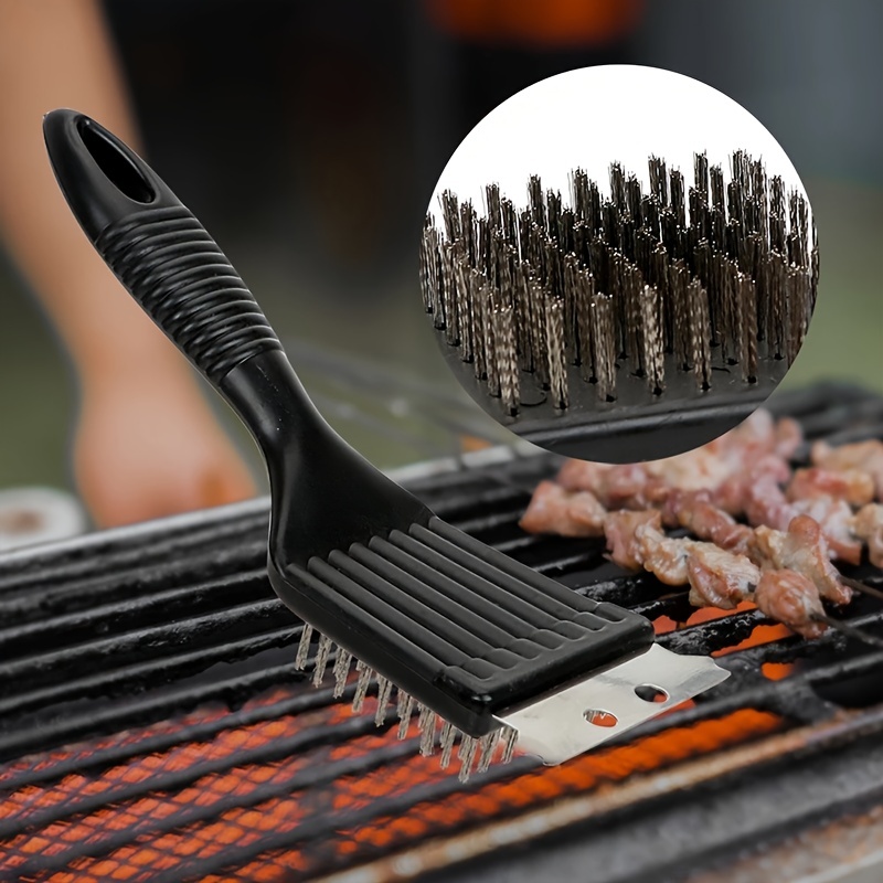 1pc Stainless Steel Non-stick Barbecue Grill BBQ Brush Clean Tool