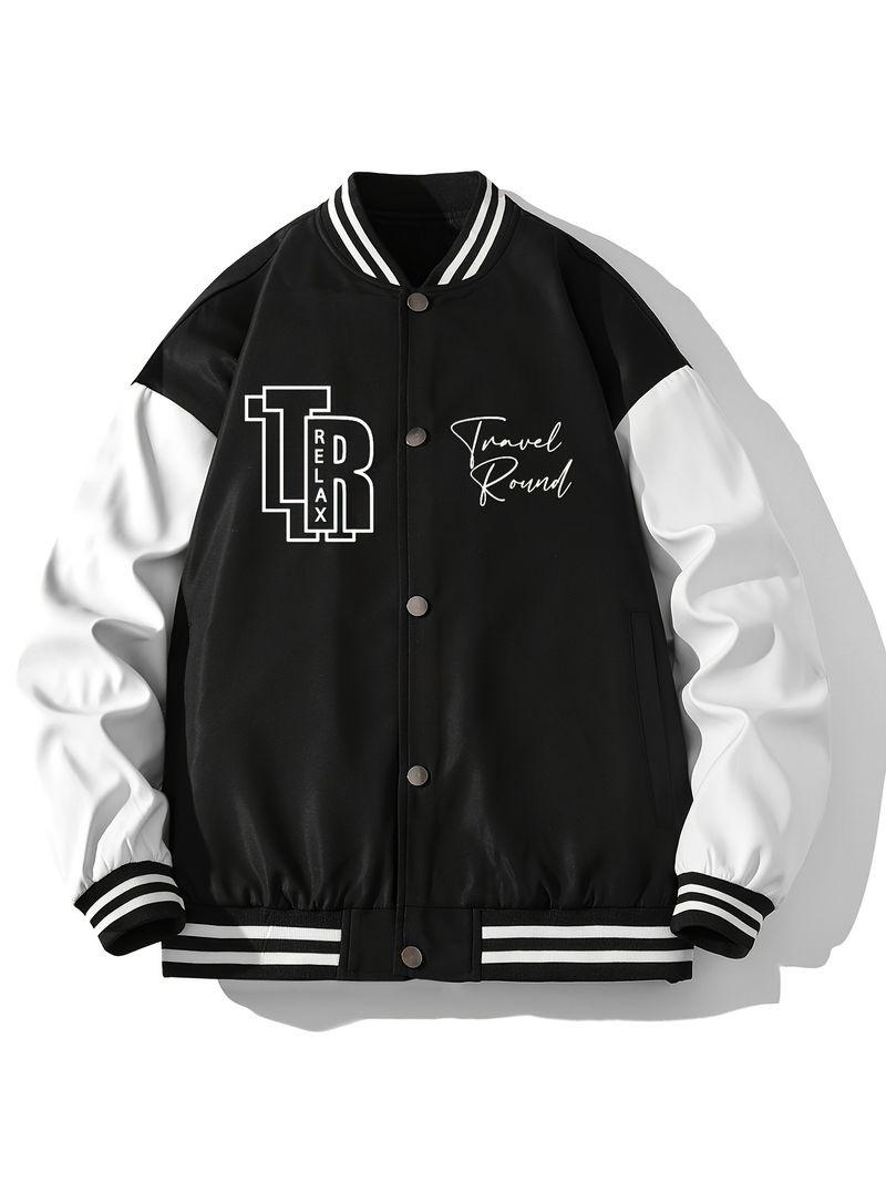 Mens College Varsity Jacket Baseball Vintage Leatherman Jacket
