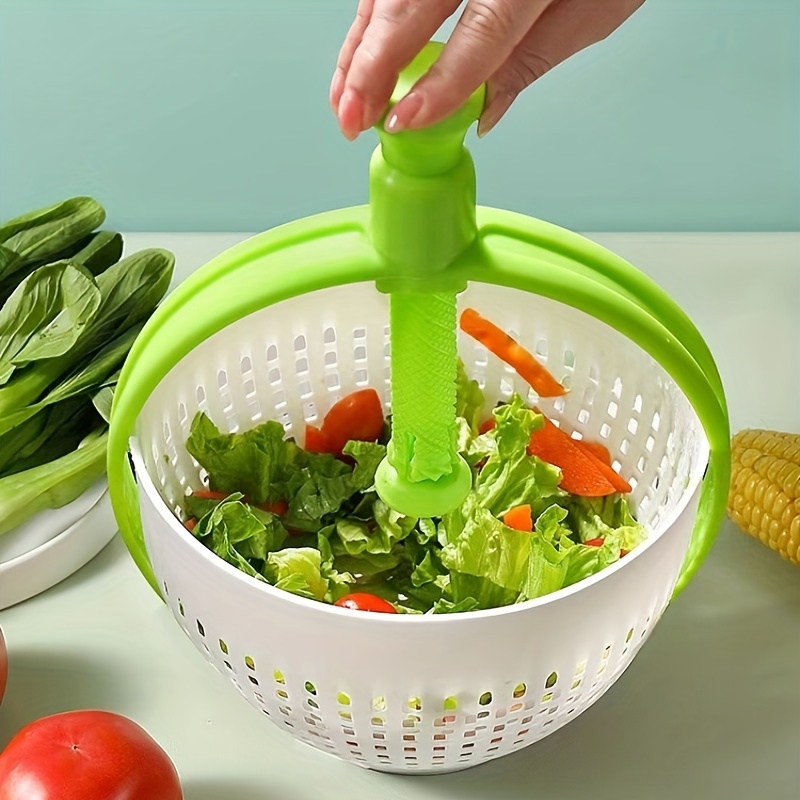 1pc Kitchen Vegetable Spinner Plastic Vegetable Salad Spinning Dryer With  Rotary Handle Manual Vegetable Washer Dryer Fruit Drain Basket Fruit  Spinning Dehydrator Lettuce Spinner Strainer Basket Kitchen Supplies  Kitchen Gadgets - Home