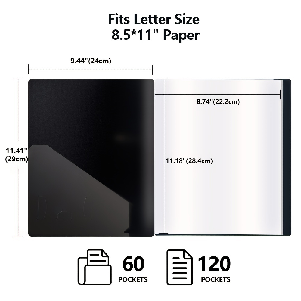Letter Size Sheet Protectors 8.5x11 for Binder Organizing