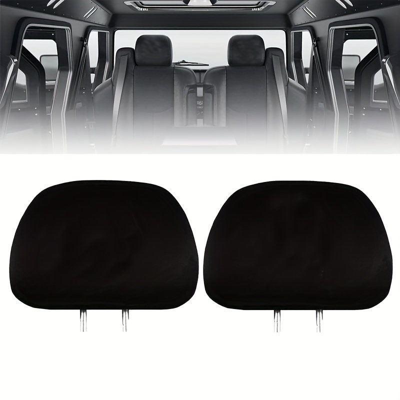 2 Stück Universal Auto Kopfstützenbezug Weicher Autositz Kopfstützenbezug  Schutzstoff Kopfstützenbezüge Für Autos LKW Auto