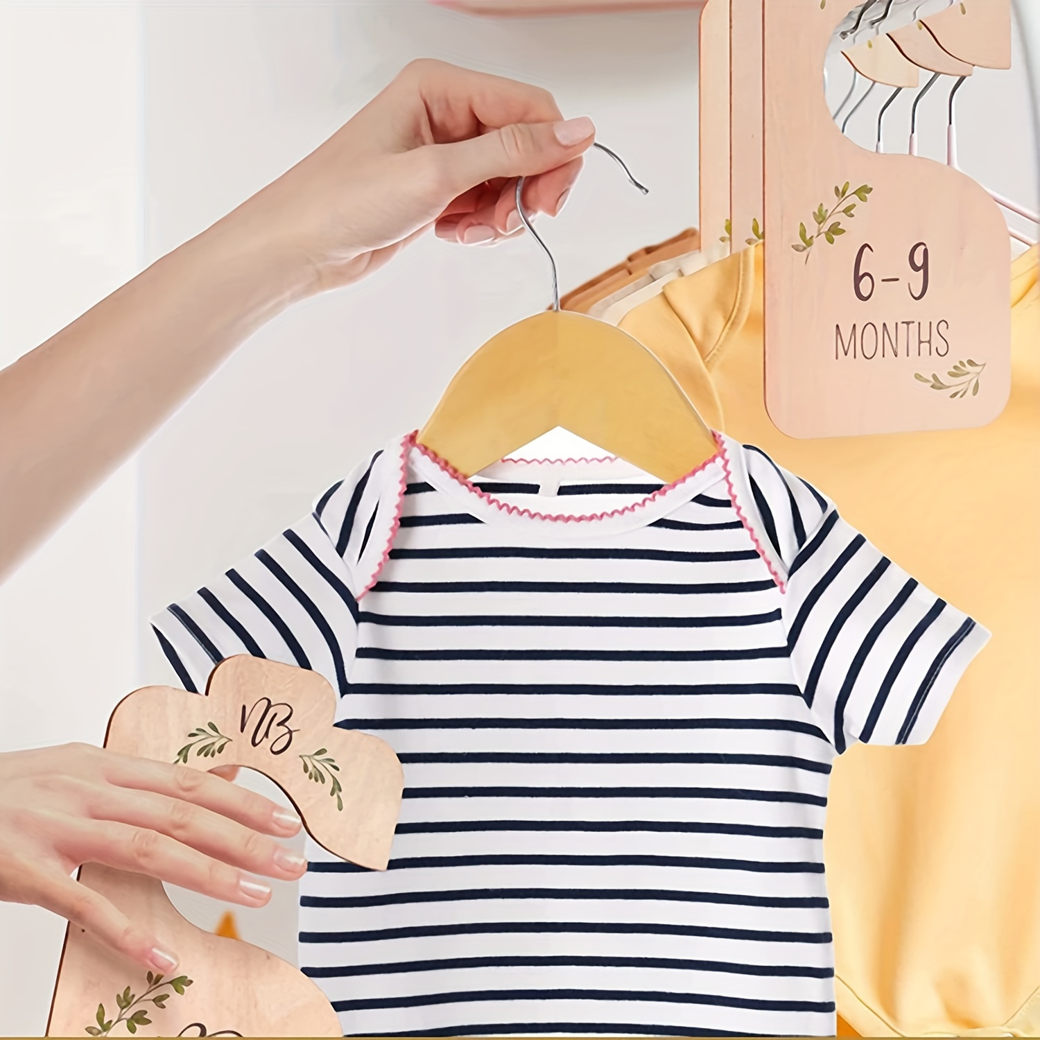 Baby Clothes Hangers- Wooden Baby Hangers For Nursery Adorable