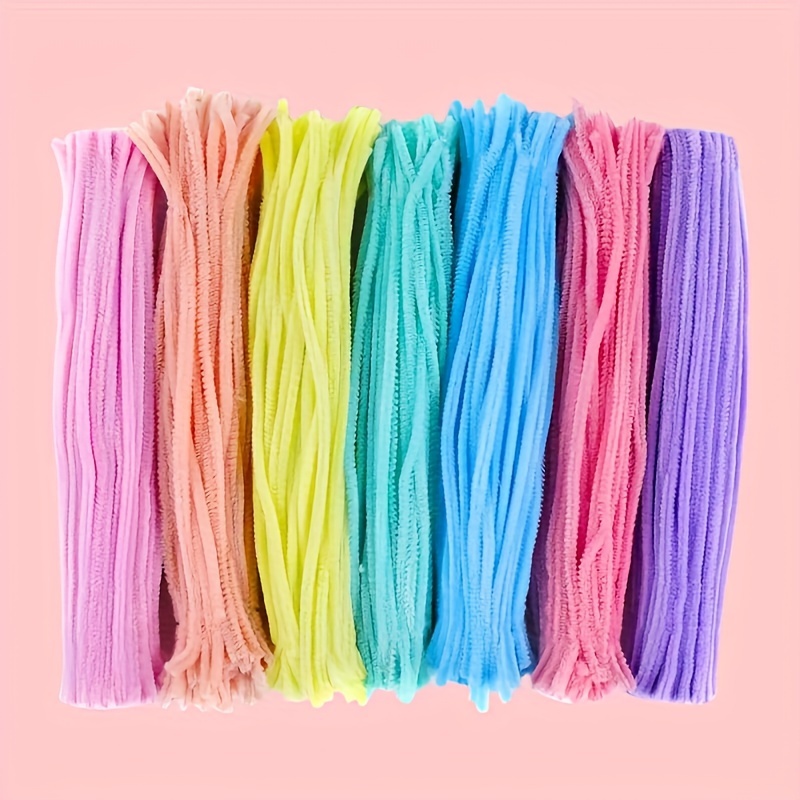 100pcs Random Color Macaron Twist Rod, Kindergarten Diy Toy